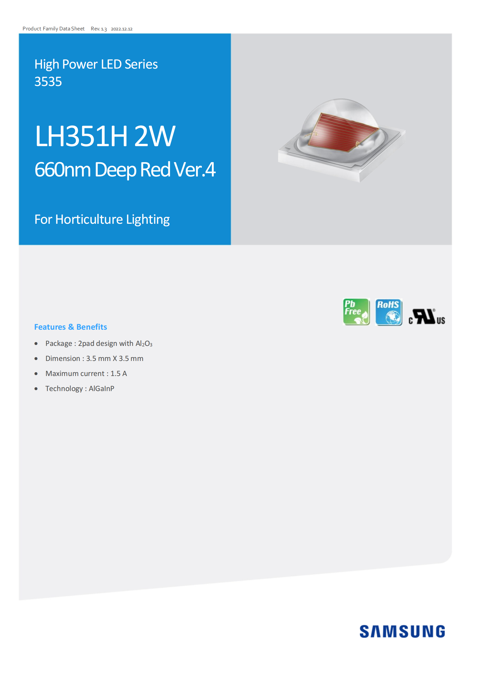 LH351H Deep Red (660 nm) V4(圖1)